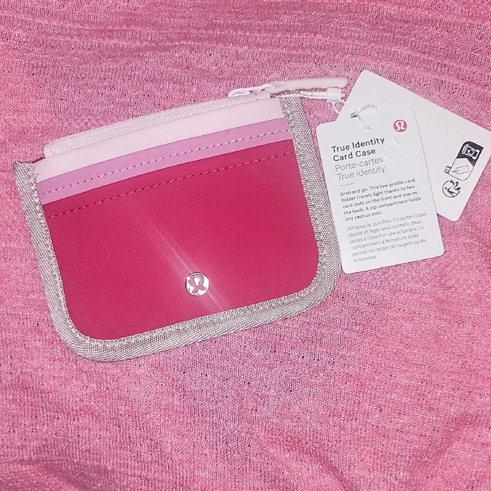 Lululemon Pink Card Case